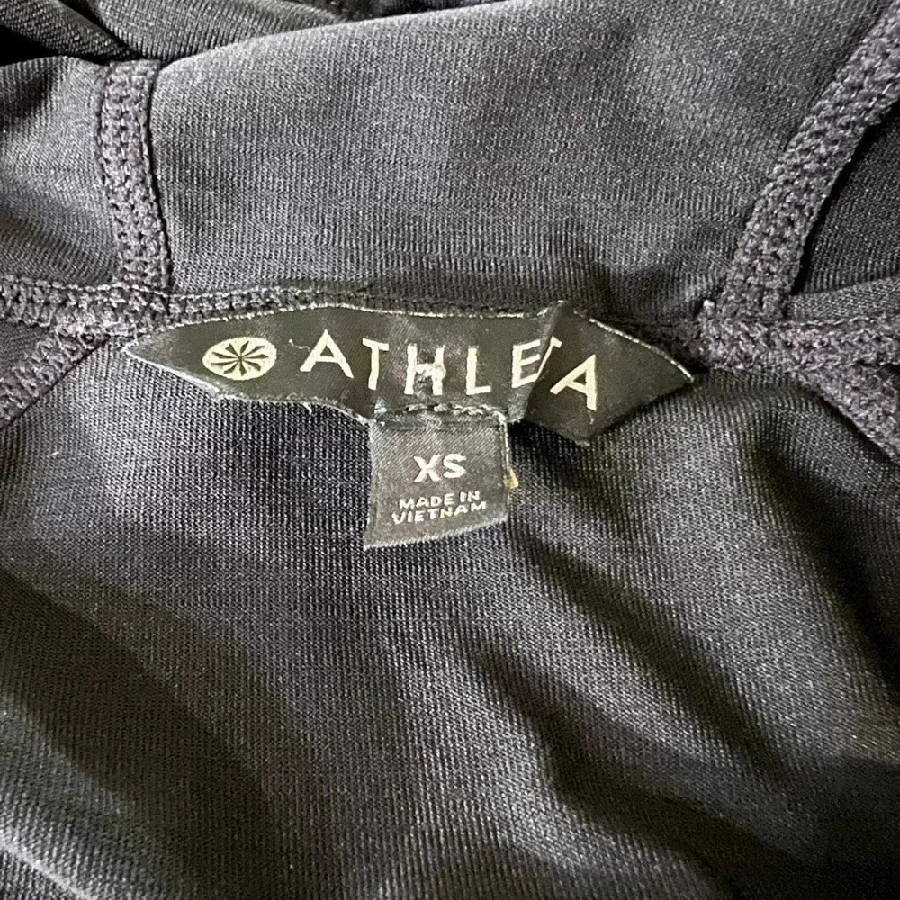 #0075 Athleta Full Zip Hoodie, Black, Size XS - Picture 6 of 9
